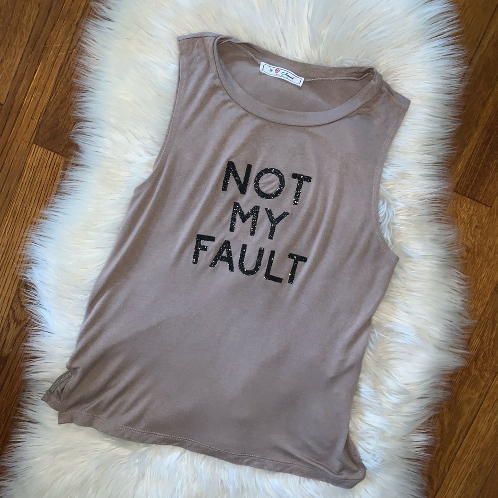 Not My Fault tank, XS